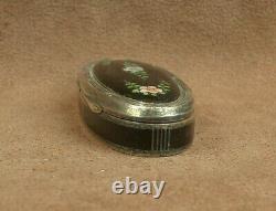 Superb Ancient Silver Box Massif Vermeil And Email Email Austria