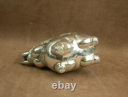 Superb Antique Solid Silver Betel Box in the Shape of an Elephant from India or Indochina