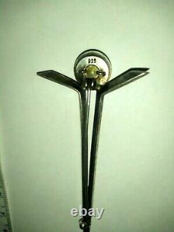 Superb Antique Spindle C. 1930 Celtic Style Solid Silver Scotland 925 Shiny