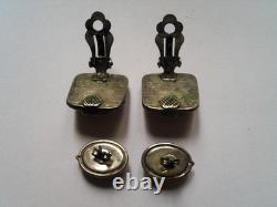 Superb Lot of Antique Jewelry Amber in Solid Silver 925/1000