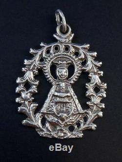Superb Old Large Religious Medal In Sterling Silver Xviiith Century