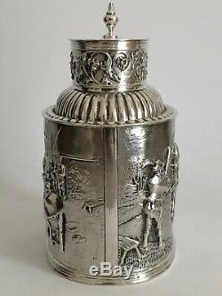 Superb Old Rare Box To The Silver Punches Lion Amsterdam Netherlands