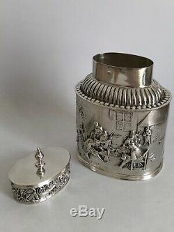 Superb Old Rare Box To The Silver Punches Lion Amsterdam Netherlands