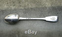 Superb Old Spoon Stew Silver Eighteenth Grenoble 1757 Arms