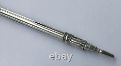 Superb Porte-mine Old 19th Epoque Empire Silver Poin Poin Hare #6 Pencil