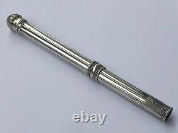Superb Porte-mine Old 19th Epoque Empire Silver Poin Poin Hare #6 Pencil