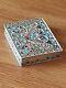 Superb Russian Enamelled Partitioned Box In Pure Silver Antique