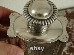 Superb Very Rare Old Solid Silver Tea Box Chinese Decor 19th