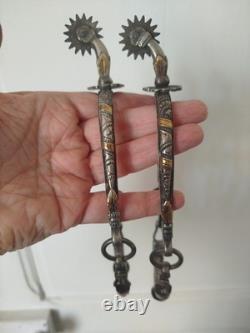 Superb ancient spurs made of solid silver from South America