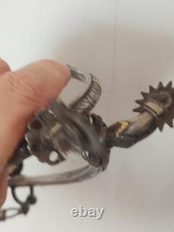 Superb ancient spurs made of solid silver from South America