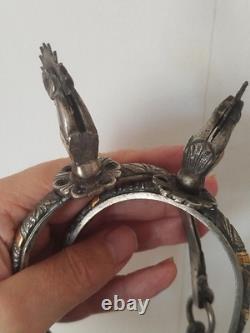 Superb ancient spurs made of solid silver from South America