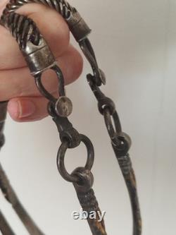 Superb ancient spurs made of solid silver from South America