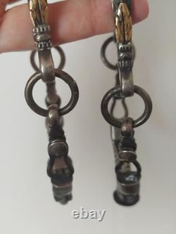Superb ancient spurs made of solid silver from South America