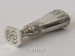 Superb antique solid silver SEAL STAMP