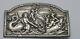 Superb Antique Solid Silver Brooch With Ancient Bas-relief Poseidon Scene Xixth Century