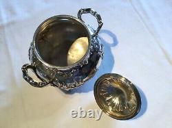 Tea Service Or Old Silver Silver Coffee, Three Rooms, Minerve Punch