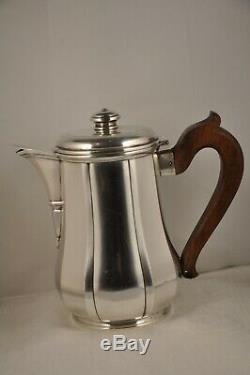 Theiere Poureuse Antique Art Deco Coffeemaker Sterling Silver Minerve Tetard Frs 590g