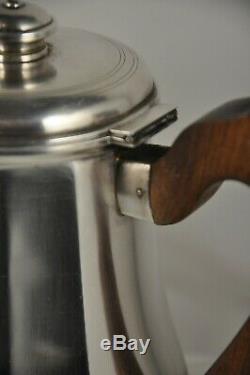Theiere Poureuse Antique Art Deco Coffeemaker Sterling Silver Minerve Tetard Frs 590g