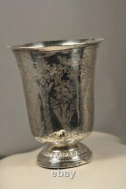 Timbal Old Silver Massive Old Antique Solid Silver Goblet Tharals