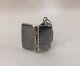 Translation: Ancient Solid Silver Nielloed & Vermeil Vinaigrette Pendant Perfume Salt Jewelry