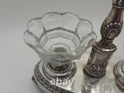Translation: Antique Solid Silver Double Salt Cellar Paris 1819-1838 Jean-François Veyrat