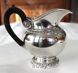 Translation: Antique solid silver water pot/creamer Vieillard, early 19th century, 185 g.