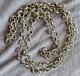 Tunisia Ancient Long Silver Chain With Rings L= 105 Cm P = 57 Gr