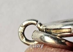 Tunisia Ancient long silver chain with rings L= 105 cm P = 57 gr