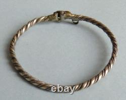 Twisted Silver Bracelet Antique Jewelry