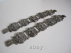 Two Ancient Imposants Bracelets Silver Asia Indochina