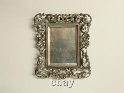 Two antique miniature frames in sterling silver and gilded copper, 20th century