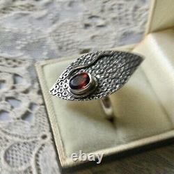 Unique Creator Design Grenat Silver Massif Long Old Ring