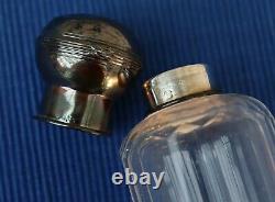 V44 Necessary Toilet Cristal Cut Silver Massif Bottle Box Powder Old