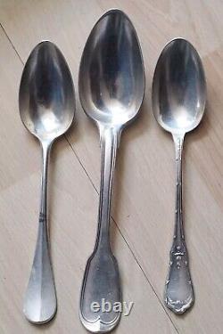 Various Old Silver Cutlery Solid Silver Silver Hallmark