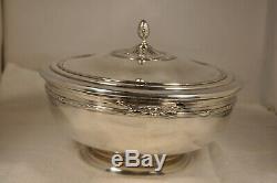 Vegetable Dish Old Sterling Silver Antique Solid Silver Centerpiece MB Page 827 Gr