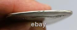 Very Beautiful Antique Solid Silver Medal Deauville Art Nouveau