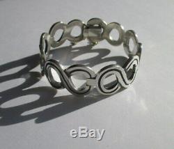 Very Important Old Creator Bracelet Taxco Mexico Sterling Silver 925 67g