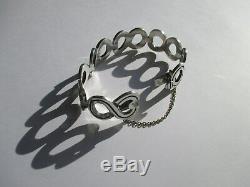 Very Important Old Creator Bracelet Taxco Mexico Sterling Silver 925 67g