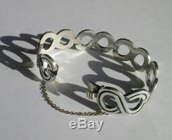 Very Important Old Creator Bracelet Taxco Mexico Sterling Silver 925 67g