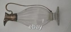 Very Old Solid Silver and Handcrafted Crystal Carafe