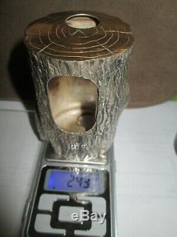 Very Unusual Year Old Lighter 70 Boucheron Gold And Silver Eagle Punches