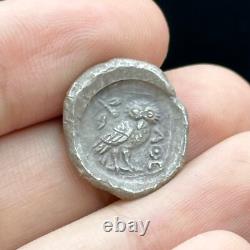 Very ancient Greek coin in solid silver owl Athens 2000+ a