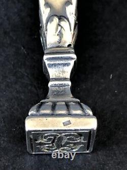 Very pretty old small SEAL STAMP in 800 solid SILVER