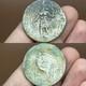 Very Unique Ancient Solid Silver Coin From The Kushan Empire, Very Rare