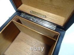 Vintage Art Deco Kirby Beard Solid Silver Macassar Ebony Games Box