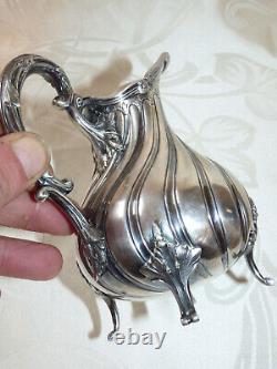Vintage Creamer Milk Pitcher in Solid Silver Minerva Hallmark 215 grams