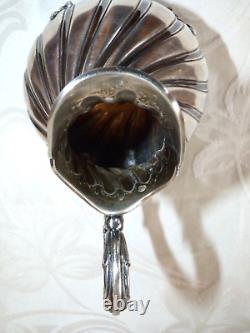 Vintage Creamer Milk Pitcher in Solid Silver Minerva Hallmark 215 grams