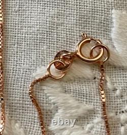 Vintage Necklace & Pendant in Solid Rose Gold with Huge Baroque Pearl