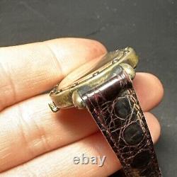 Vintage RICHARDS-ZEGER Wristwatch in Solid Silver Vermeil with Screws