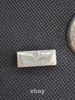 Vintage SUNSET TRAILS STERLING Silver Belt Buckle